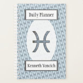 Pisces Zodiac Symbol Element van Kenneth Yoncich Planner (Voorkant)