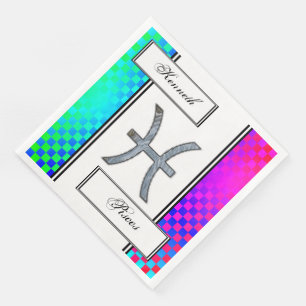 Pisces Zodiac Symbol Element van Kenneth Yoncich Servetten