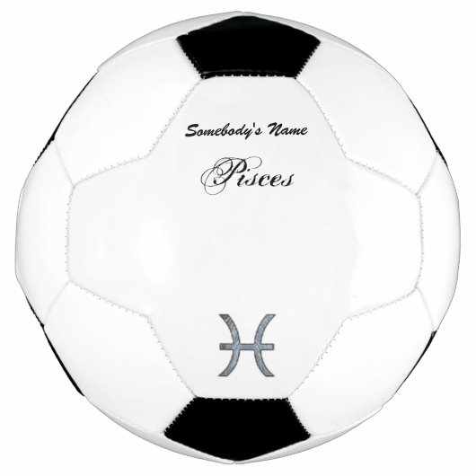 Pisces Zodiac Symbol Element van Kenneth Yoncich Voetbal (Voorkant)