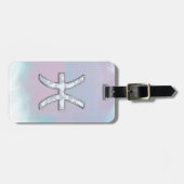 Pisces Zodiac Symbol Moeder van het Pareldecor Bagagelabel (Voorkant horizontaal)
