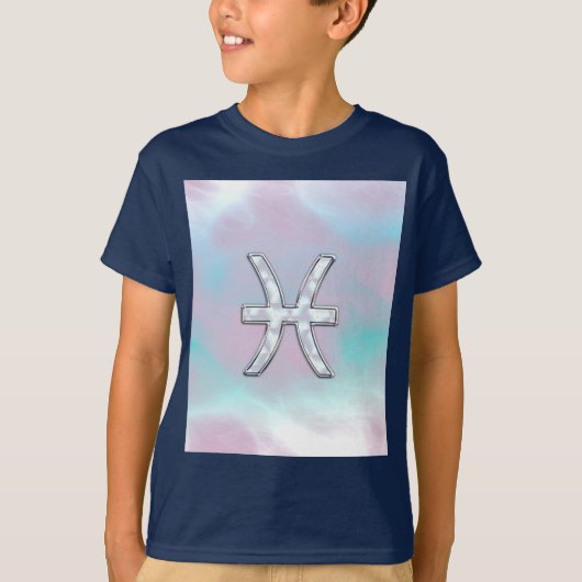 Pisces Zodiac Symbol Moeder van het Pareldecor T-shirt (Voorkant)