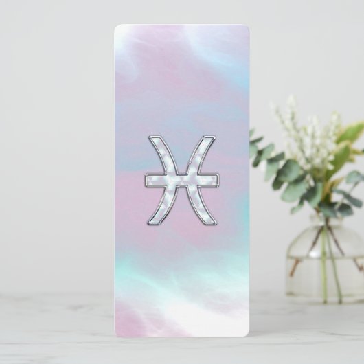 Pisces Zodiac Symbol Moeder van stijl Pearl (Staand voorkant)