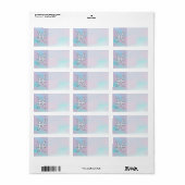 Pisces Zodiac Symbol Moeder van stijl Pearl Etiket (Full Sheet)