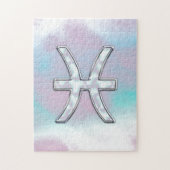 Pisces Zodiac Symbol Moeder van stijl Pearl Legpuzzel (Verticaal)