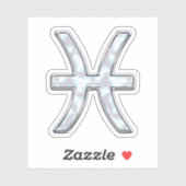 Pisces Zodiac Symbol Moeder van stijl Pearl Sticker (Vel)