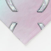 Pisces Zodiac Symbol Pastel Moeder van parelstijl Fleece Deken (Hoek)