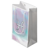 Pisces Zodiac Symbol Pastel Moeder van parelstijl Klein Cadeauzakje (Voorkant Gekanteld)