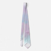 Pisces Zodiac Symbol Pastel Moeder van parelstijl Stropdas (Achterkant)