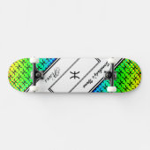 Pisces Zodiac Symbol Standard van Kenneth Yoncich Persoonlijk Skateboard (Horizontaal)