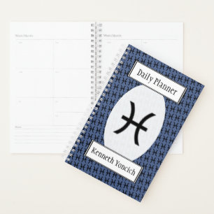 Pisces Zodiac Symbol Standard van Kenneth Yoncich Planner