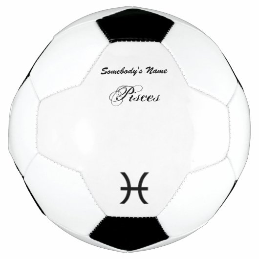 Pisces Zodiac Symbol Standard van Kenneth Yoncich Voetbal (Voorkant)