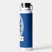 Pisces Zodiac Symbol Standard van Kenneth Yoncich Waterfles (Achterkant)