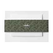 Pisces Zodiac Symbol Woodland Digital Camouflage Uitnodigingen Wikkel (Voorkant Voorbeeld)