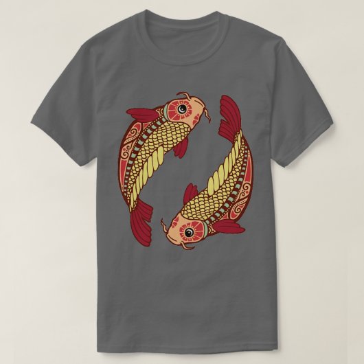 Pisces Zodiac T-shirt (Design voorkant)