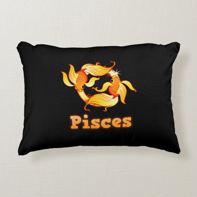 Pisces zodiac-teken accent kussen (Voorkant)