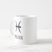 Pisces zodiac-teken koffiemok (Voorkant links)