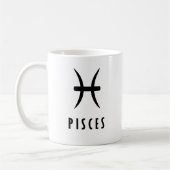 Pisces zodiac-teken koffiemok (Links)
