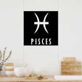 Pisces zodiac-teken poster (Keuken)