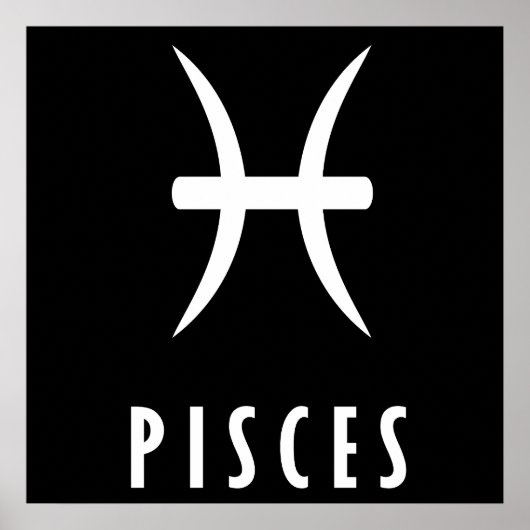 Pisces zodiac-teken poster (Voorkant)