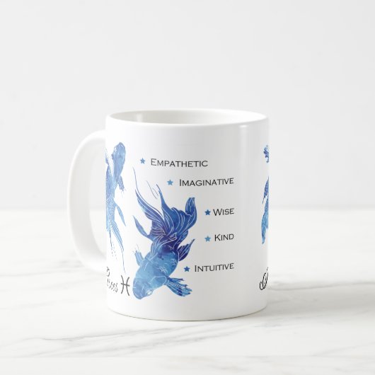 Pisces Zodiac Traits Mok (Voorkant links)