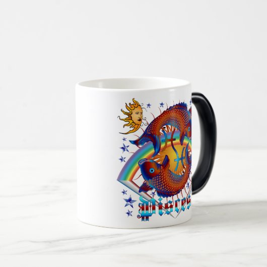 Pisces-Zodiac-V-1 Magische Mok (Voorkant rechts)