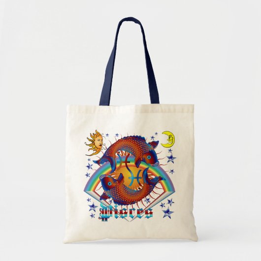 Pisces-Zodiac-V-1 Tote Bag (Voorkant)