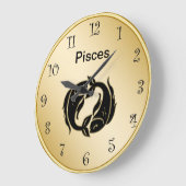 Pisces Zodiac Wall Clock Grote Klok (Hoek)