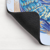 Pisces Zodiac Waterverf Artistry mousepad Muismat (Hoek)