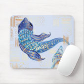 Pisces Zodiac Waterverf Artistry mousepad Muismat (Met muis)