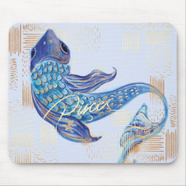 Pisces Zodiac Waterverf Artistry mousepad Muismat