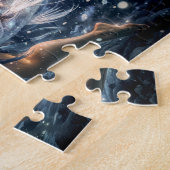 Pisces Zodiac with Woman Surrounded by Two Glowing Legpuzzel (Zijkant)