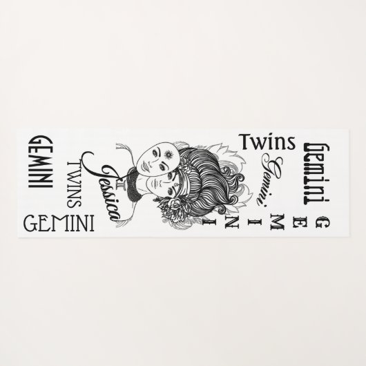 Pisces Zodiac Yoga Mat (Achterkant (horizontaal))