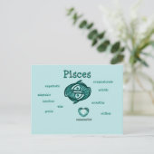 Pisces zodiale kenmerken briefkaart (Staand voorkant)