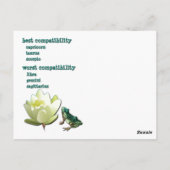 Pisces zodiale kenmerken briefkaart (Achterkant)