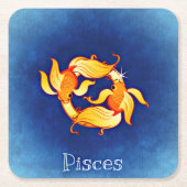 pisces zodiale onderzetters (Voorkant)