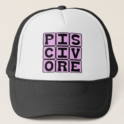Piscivore, viseter trucker pet (Voorkant)