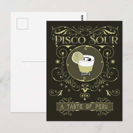  Pisco Sour Briefkaart (Voorkant / Achterkant)