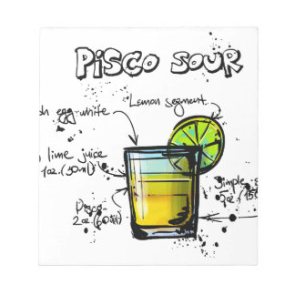 Pisco Sour Cocktail Recipe Notitieblok