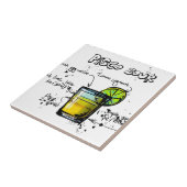 Pisco Sour Cocktail Recipe Tegeltje (Zijkant)