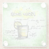 Pisco Sour Drink Recipe Glazen Onderzetter (Achterkant)