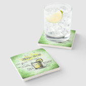 Pisco Sour Drink Recipe Stenen Onderzetter (Zijkant)