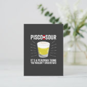 Pisco Sour Het is een Peruviaans ding dat je niet Briefkaart (Staand voorkant)