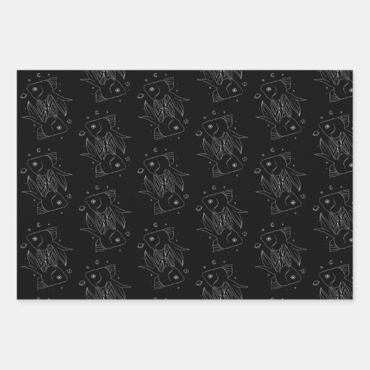 Pisesset van 3 papierbladen voor overvulling inpakpapier vel (Voorkant)