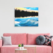 Pisew Falls Provincial Park | Canada Canvas Afdruk (Insitu (Woonkamer))