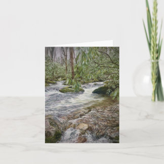 Pisgah beek in de Blue Ridge Mountains Bedankkaart