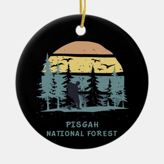 Pisgah Nationaal Bos Keramisch Ornament (Voorkant)
