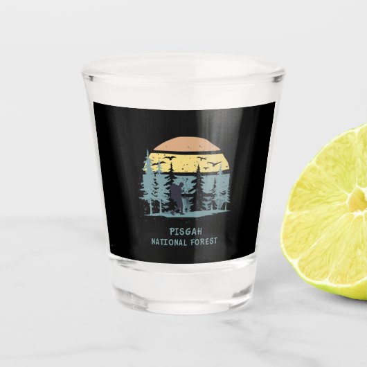 Pisgah Nationaal Bos Shot Glas (Voorkant)