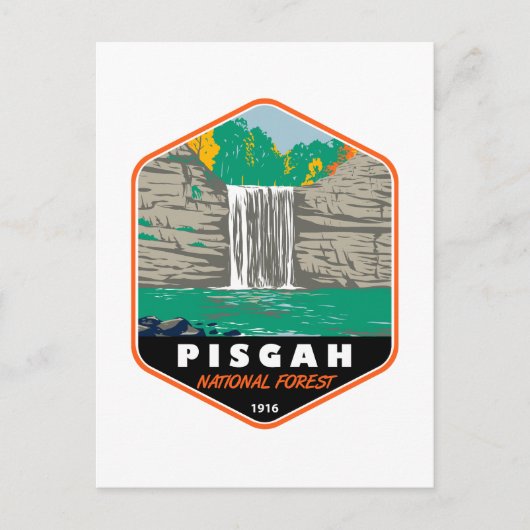 Pisgah National Forest North Carolina Emblem Briefkaart (Voorkant)