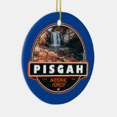 Pisgah National Forest North Carolina Emblem Keramisch Ornament (Rechts)