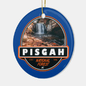Pisgah National Forest North Carolina Emblem Keramisch Ornament (Links)
